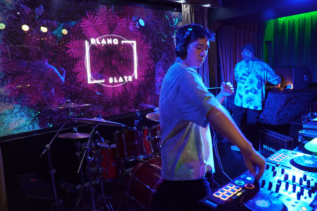 Funkoscope DJing with Blanq Slate Collective